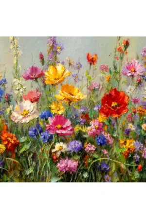 Laatste Versie Wildebloemenveld schilderij II